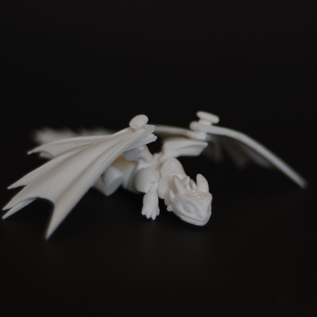 Articulated Light Fury Dragon – Fully Poseable Collectible Figurine