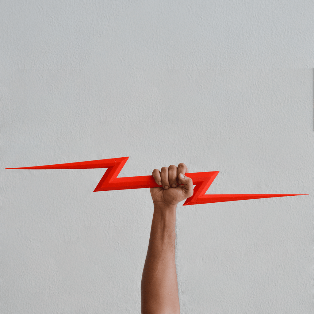 ⚡ Thunderbolt Prop – Zeus & Flash Inspired Cosplay Weapon & Decor