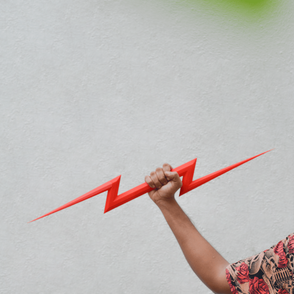 ⚡ Thunderbolt Prop – Zeus & Flash Inspired Cosplay Weapon & Decor