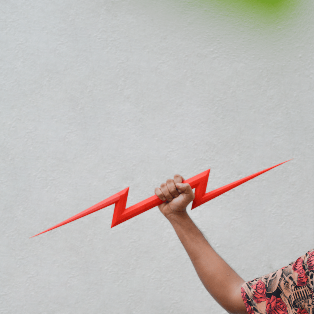 ⚡ Thunderbolt Prop – Zeus & Flash Inspired Cosplay Weapon & Decor