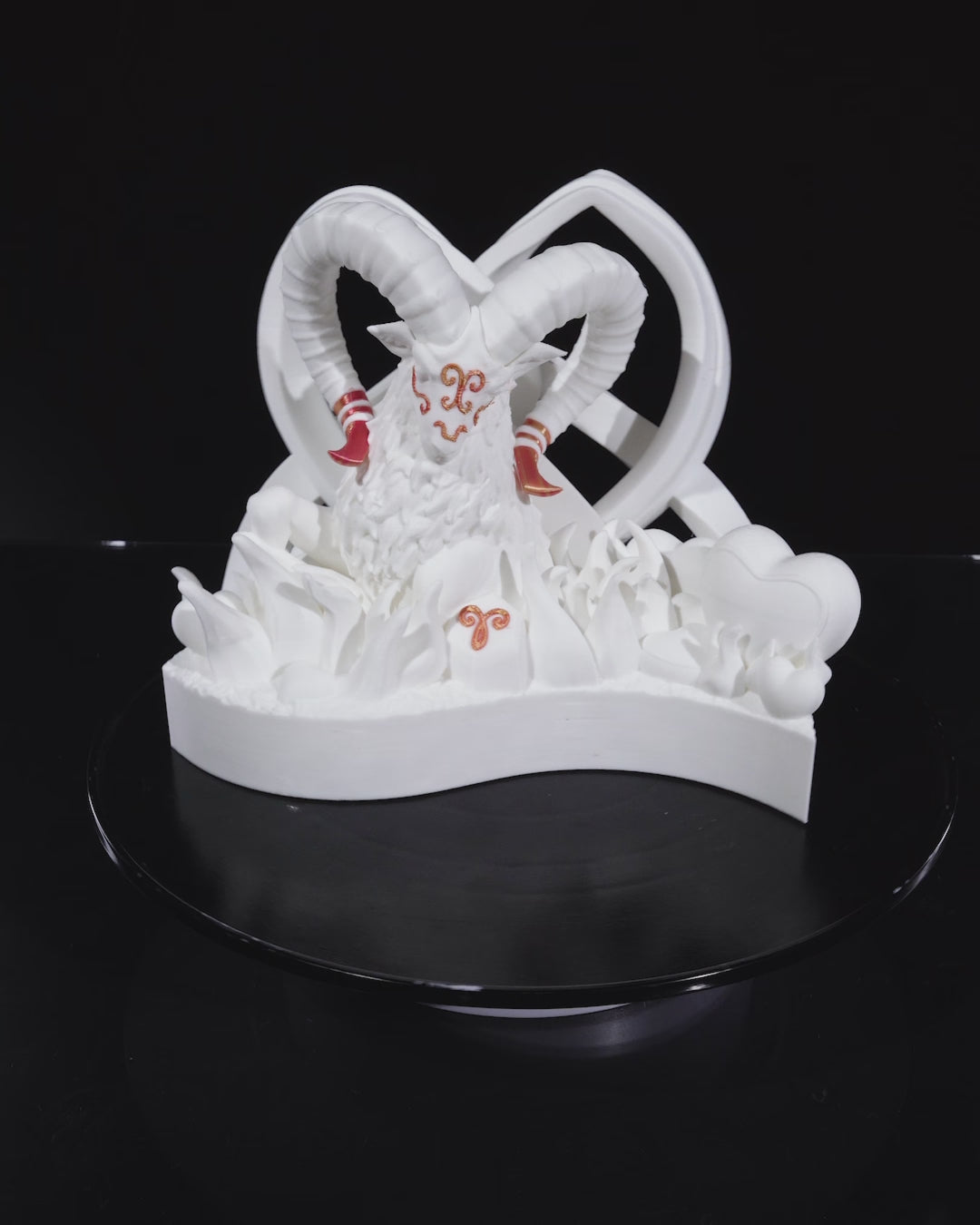 Aries Inferno Ram – Zodiac Statement Sculpture