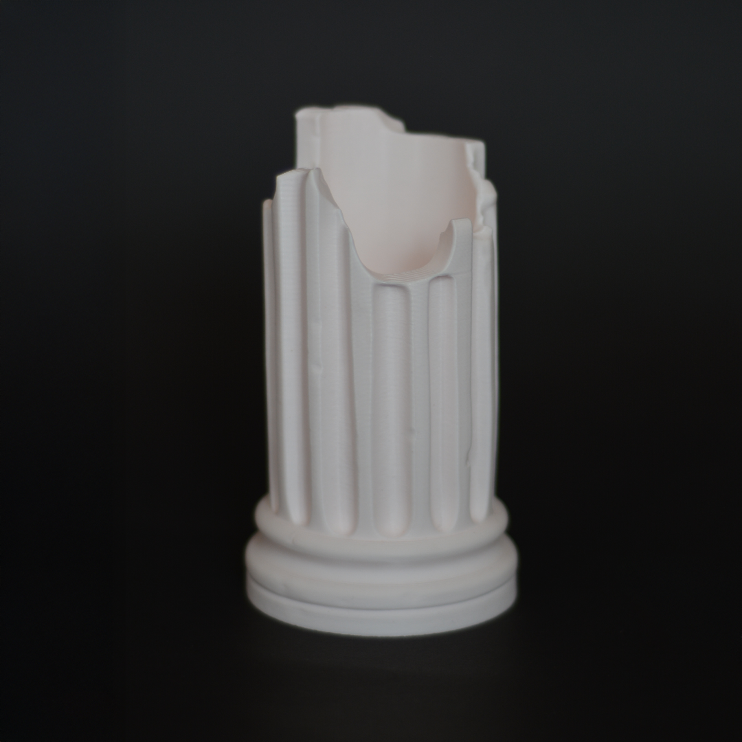 Broken Roman Pillar Desk Organizer – Aesthetic Pen Holder