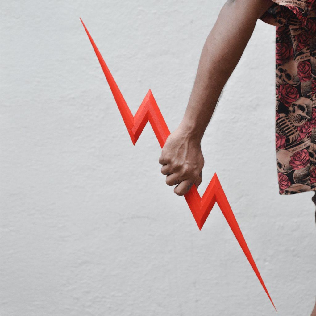 ⚡ Thunderbolt Prop – Zeus & Flash Inspired Cosplay Weapon & Decor