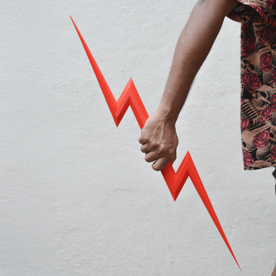 ⚡ Thunderbolt Prop – Zeus & Flash Inspired Cosplay Weapon & Decor