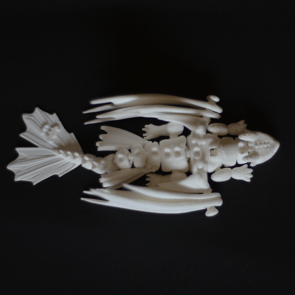 Articulated Light Fury Dragon – Fully Poseable Collectible Figurine