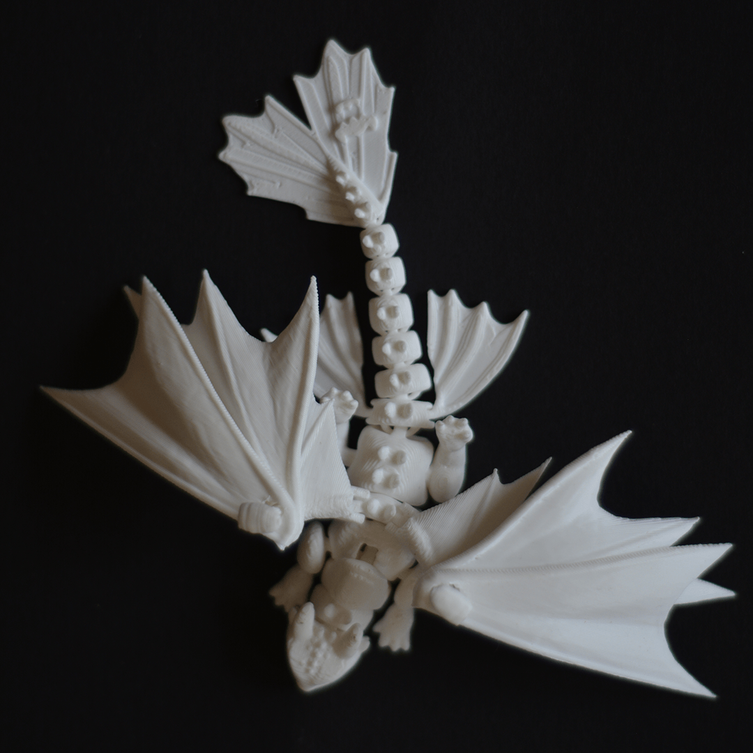 Articulated Light Fury Dragon – Fully Poseable Collectible Figurine